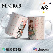 تصویر ماگ روز مادر M_M_1019 - شیشه ای / دسته ساده / سفید Mother's Day mug M_M_1019