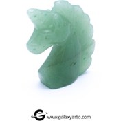 تصویر مجسمه تراش دست یونیکورن اَونتورین 