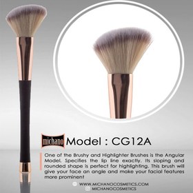 تصویر براش رژگونه میچانو زاویه‌دار مدل CG12A Michano CG12A Angled Blush Brush