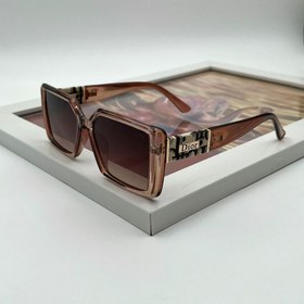 تصویر عینک آفتابی پلاریزه زنانه مارک دیور عدسی کوچک لولا فلزی کیف کاور دستمال رایگان Dior Uv400