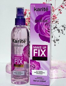 تصویر اسپری فیکساتور آرایش حاوی عصاره گل رز 220میل کاریته ا Karite Aloe Vera Make Up Fix Spray 220ml 