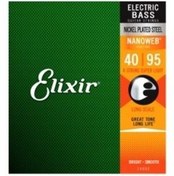تصویر سیم گیتار 14002 NANOWEB SUPER LIGHT 4 WIRE GUITAR 40 95 Elixir 