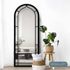 تصویر آینه فلزی الف مدل ماندگار پایه دار 