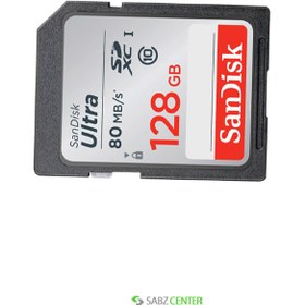 تصویر کارت حافظه SDXC سن دیسک/ مدل SDSDUNC / کلاس 10 استاندارد UHS-I / سرعت 80MB/s / ظرفیت 128GB ا SanDisk Ultra 128GB SDXC UHS-I Memory Card up to 80MB/s (SDSDUNC-128G-GN6IN), Black 128GB Card SanDisk Ultra 128GB SDXC UHS-I Memory Card up to 80MB/s (SDSDUNC-128G-GN6IN), Black 128GB Card
