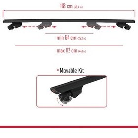 تصویر نظم دهنده صندوق عقب میله سقف ریلی میانی مدل HOOK سازگار با کیا Genel Markalar 