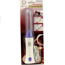 تصویر همزن فومر شارژی Rechargeable foamer mixer white