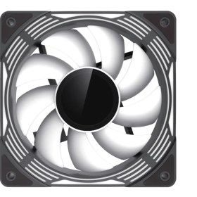 تصویر فن کیس گیمینگ گیم مکس GAMEMAX FN12A C8I Black 