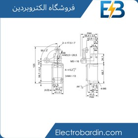 تصویر میکروسوئیچ تیپ سنگین 