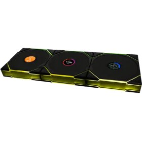 تصویر فن کیس لیان لی UNI FAN TL120 LCD REVERSE Wireless 