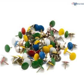 تصویر پونز دینگ لی مدل DL.121-3 بسته 50 عددی DINGLI DL.121-3 Thumb Tacks Push pin 50 Pcs