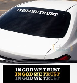 تصویر برچسب ماشین in God we trust 