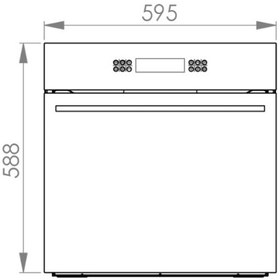 تصویر فر توکار برقی کن E6597 can E6597 electric built-in oven