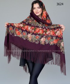 تصویر روسری ترکمنی پشمی اصیل 