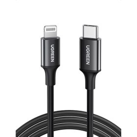 تصویر کابل تبدیل Lightning به USB-C یوگرین مدل US171-60751 طول 1 متر Ugreen Lightning To Type-C 2.0 Male Cable US171-60751