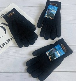 تصویر دستکش بافت مشکی 