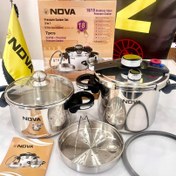 تصویر زودپز دوقلو ندوا Pressure cooker set NDVA