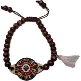 تصویر دستبند چوبی سنتی کد 11 