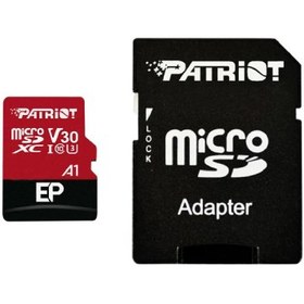 تصویر کارت حافظه microSDXC پتریوت مدل EP-V30 A1 ظرفیت 256 گیگابایت به همراه آداپتور 