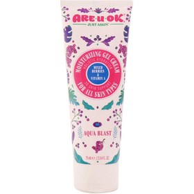 تصویر کرم ژل آبرسان تمشک آر یو اکی حاوی ویتامین A حجم 75 میلتر Are U Ok Moisturizing Gel Cream Vitamin A 75 ml سایز: 75 ml