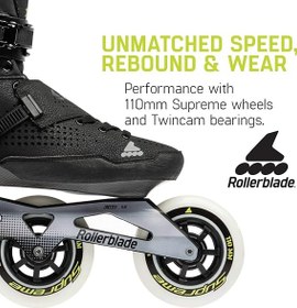 تصویر اسکیت سه چرخ حرفه ای سرعت رولربلید Rollerblade 110 E2 