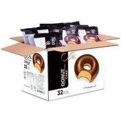 تصویر کیک حلقه‌ای روکش‌دار نظری وزن ۶۵ گرم 