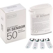تصویر نوار تست قند خون 01 سنسورگلوکوکارد - 2026/03/31 Arkray Glucocard 01-Sensor Test Strips Pack Of 50
