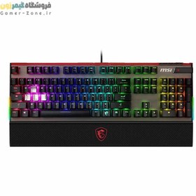 تصویر کیبورد مخصوص بازی مکانیکی ام اس آی مدل Vigor GK80 SILVER MSI Vigor GK80 SILVER Mechanical Gaming Keyboard