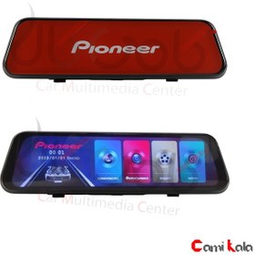 تصویر دوربین ثبت وقایع پایونیر دو دوربین آینه ای مدل VREC-300CH-EC4 Mirror Dush Cam Pioneer VREC-300CH-EC4