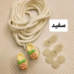 تصویر گیره و بند کفش - سفید 