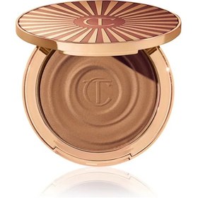 تصویر برنزر کرمی شارلوت تیلبری Charlotte tilbury Beautiful Skin Sun Kissed Glow cream face bronzer