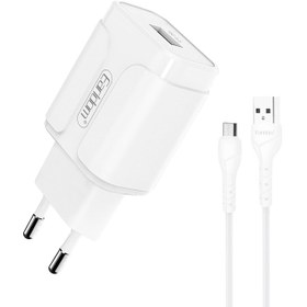 تصویر شارژر دیواری ارلدام مدل ES-KC24 به همراه کابل Earldom ES-KC24 WALL CHARGER