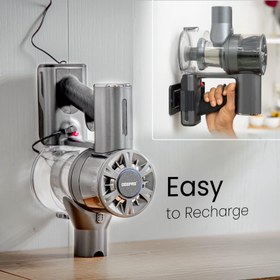 تصویر جارو شارژی جیپاس مدل GVC19030 با باتری لیتیومی و زمان کار ۴۰ دقیقه 