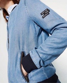 تصویر ژاکت جین کار شده شیک ZARA سایز S 