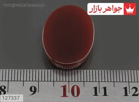 تصویر نگین عقیق قرمز [16 ذکر] کد 127337 (به همراه هدیه) 