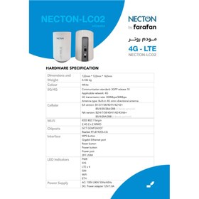 تصویر مودم رومیزی Necton مدل LC02 TD-LTE/FD - سفید 