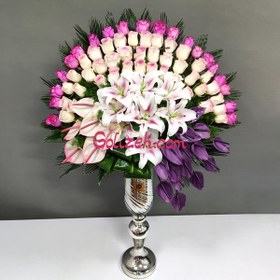 تصویر جام گل رز لب ماتیکی 