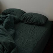 تصویر روتختی سبز یشمی ۱ نفره ست کامل جنگل 