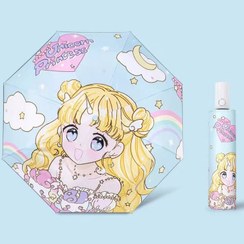 تصویر چتر بچه گانه تاشو تمام اتوماتیک طرح پرنسس 