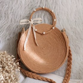 تصویر کیف مکرومه گرد 