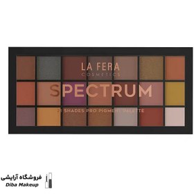 تصویر پالت سایه چشم لافرا 21 رنگ | LA FERA Spectrum - با پیگمنت بالا 