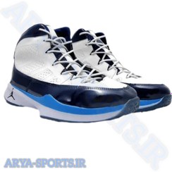 تصویر کفش بسکتبالی جردن رنگ سفید آبی - 4 Jordan basketball shoes,white and blue