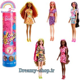 تصویر باربی سورپرایزی متل Barbie Color Reveal با کد HJX49 