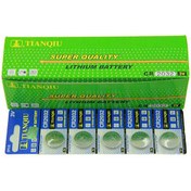 تصویر باتری سکه ای تیانکیو مدل CR2032 بسته 100 عددی 