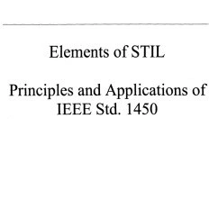 Ieee Stil Pattern Example خرید و قیمت دانلود کتاب Elements of STIL: Principles and Applications ...