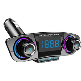 تصویر شارژر فندکی + FM Player بلوتوثی Earldom ET-M60 Earldom ET-M60 Car Mp3 Player FM Transmitter