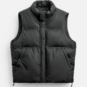 تصویر پافر مردانه زارا RUBBERISED PUFFER GILET 