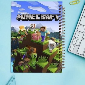 تصویر دفتر زبان 60 برگ مشایخ طرح ماینکرافت (MINECRAFT) کد DLA102 