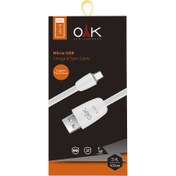 تصویر خرید + قیمت کابل شارژ میکرو (Micro-usb) OAK مدل K-191 