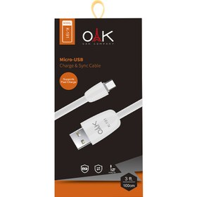 تصویر خرید + قیمت کابل شارژ میکرو (Micro-usb) OAK مدل K-191 