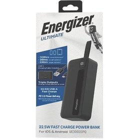 تصویر شارژر همراه انرجایزر مدل UE30035PQ ظرفیت 30000 میلی آمپرساعت Energizer UE30035PQ 30000mAh PowerBank